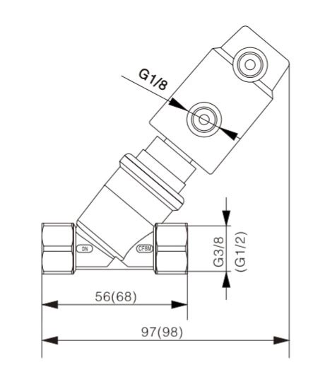 Stainless Steel Female Y Type Pneumatic Filling Valve China J O Fluid