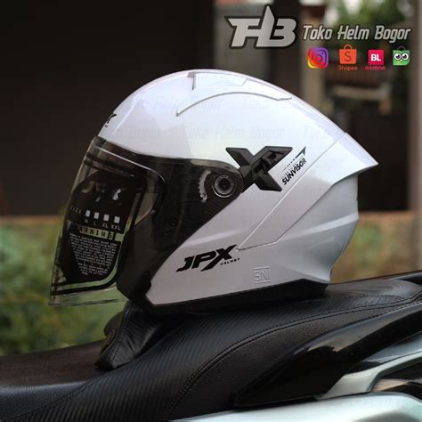 Jual Helm Jpx Nova X White Pearl Black Shopee Indonesia