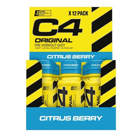 Cellucor C4 Pre Workout Shots 12x60ml Protein Package Protein Package