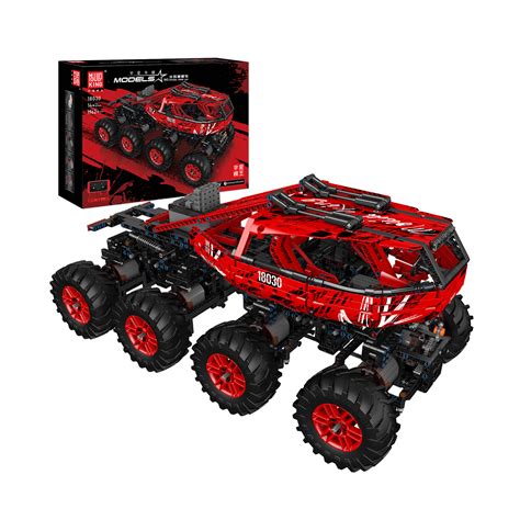 Mould King 18030 Remote Control Red Firefox Climb Car Building Set ...