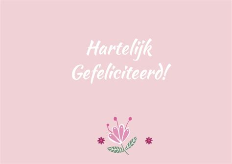 Felicitatie Communie Roze Hart Kaartje2go