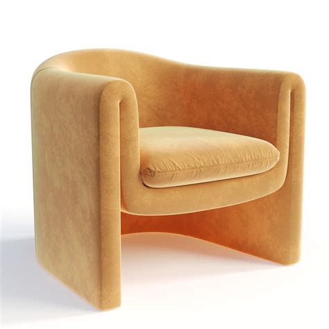 D Model Pollman Upholstered Barrel Chair Turbosquid