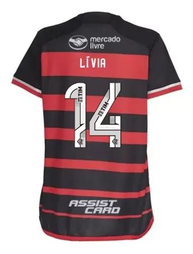 Manto Flamengo Feminina Jogo Patroc Nio L Via