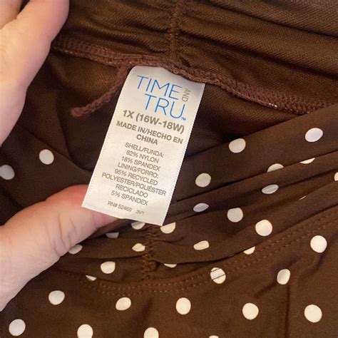 Time And Tru Swim Nwt Time And Tru Brown Polka Dot Bikini Bottoms