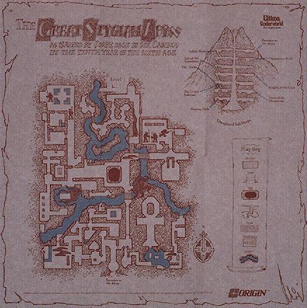 Ultima Underworld Map Of The Stygian Abyss