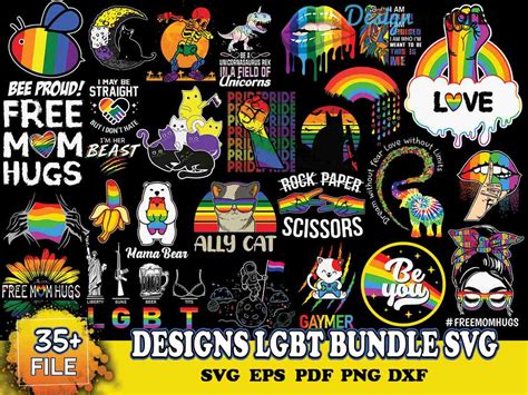 35 Designs Lgbt Bundle Svg Lgbt Svg Lgbt Quote Svg Instant Download Bestdesignbundle