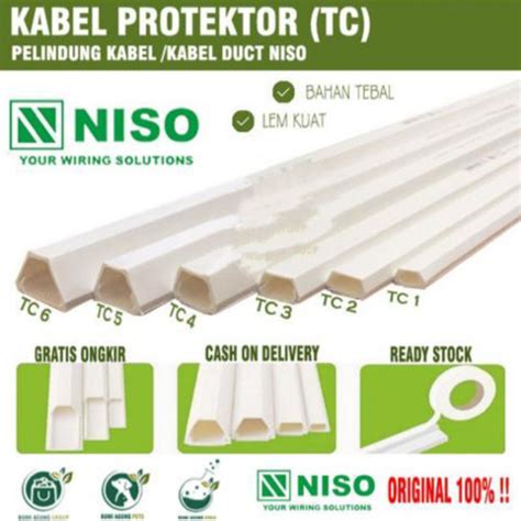 Jual Kabel Protektor NISO Tc 1 2 3 4 5 6 Kabel Dak Cable Duct Protector