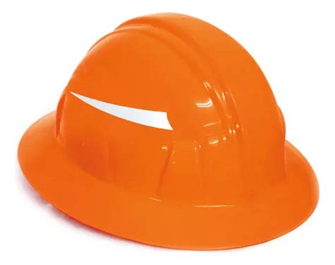 Casco Seguridad Tipo Ala Ancha Ajuste Matraca Infra Colores Color Naranja