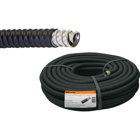 Металлорукав в ПВХ-изоляции TDM РЗ-Ц-П 20 черный 50м SQ0407-0005 ...