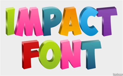 Impact Font Text Effect And Logo Design Font