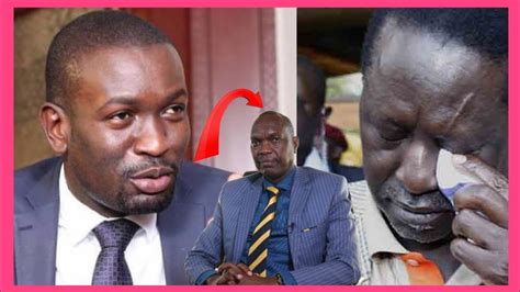 Raila Si Mamako Edwin Sifuna Squashes Away Jeremiah Kioni Jubilee Of