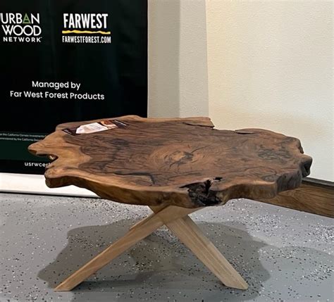 Black walnut table by Tahoe Slab Furniture - Far West Forest