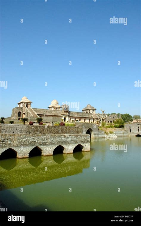 Jahaz Mahal Mandu District Dhar Madhya Pradesh India Stock