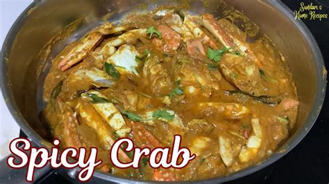 Blue Flower Crab Masala Spicy Crab Masala Nandu Curry Seafood