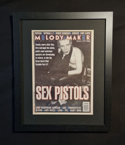 Sex Pistols Framed Melody Maker Display Mostlyvinylmicky