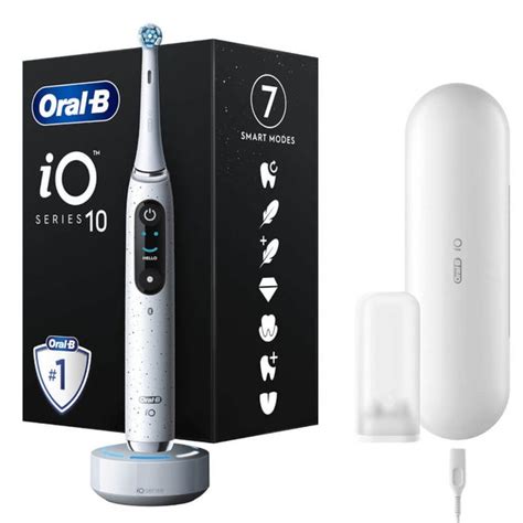 Oral B Io Stardust White Electric Toothbrush With Charging Travel