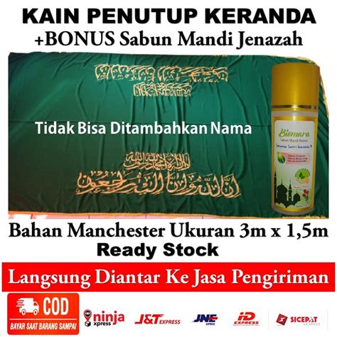 Jual PROMO KAIN TUTUP KERANDA BONUS SABUN MANDI JENAZAH KAIN