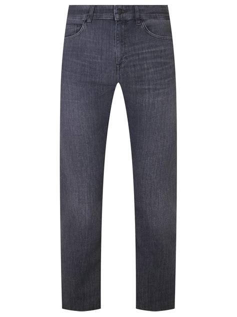 Джинсы Regular Fit хлопковые от BOSS за 13 650 рублей со скидкой 30% ...