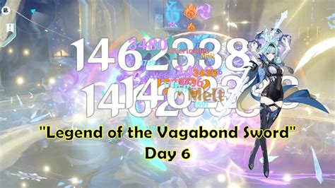 Genshin Impact Legend Of The Vagabond Sword Day 6 Score 7050 In 7sec