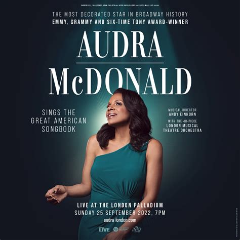AUDRA MCDONALD CONCERT ANNOUNCED FOR THE LONDON PALLADIUM – Theatre Fan