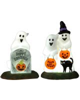 Lemax Spooky Town Pumpkin Snowmen Horror Shop