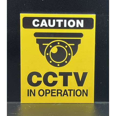 Caution Cctv In Operation Signsignage Surveillance Sign Security