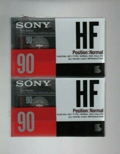 Sony HF Pure Gamma 90 Blank Recording Cassette X2 EBay