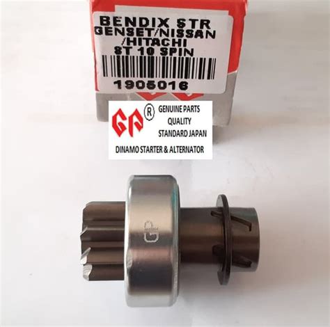 Jual Bendix Starter GP Isuzu Genset Nissan Hitachi Gigi 8T 10 Spin