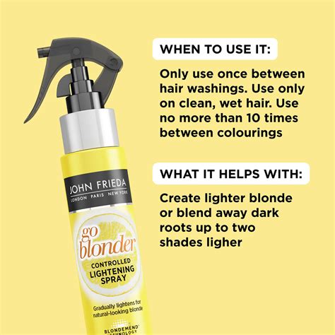 John Frieda Sheer Blonde Go Blonder Controlled Lightening Spray Buy