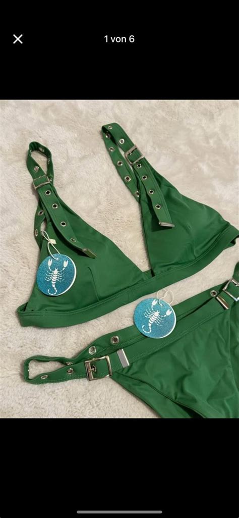 Neuer grüner Bikini mit Schnallen Grösse S Sommer Neu und originalverpackt in Hüttlingen für