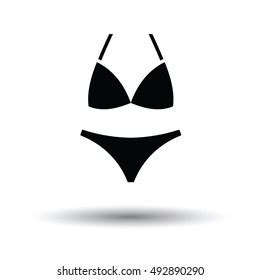 Bikini Icon White Background Shadow Design Stock Vector Royalty Free Shutterstock