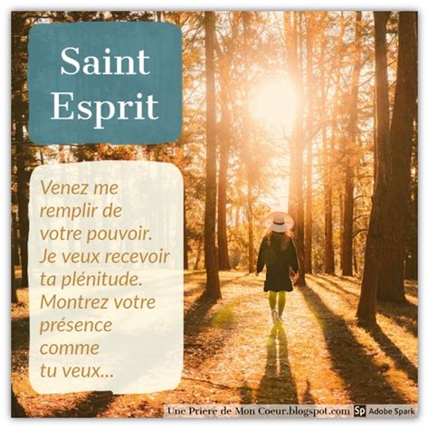 Une Prière de Mon Coeur Prière pour invoquer l Esprit Saint