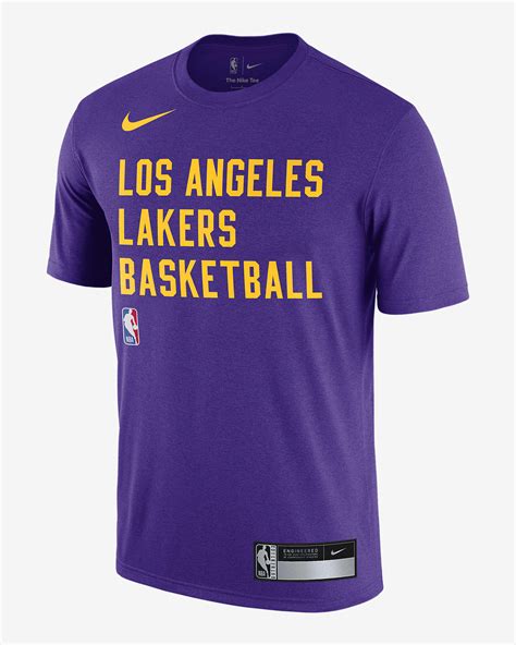 Los Angeles Lakers Men S Nike Dri FIT NBA Practice T Shirt Nike IE