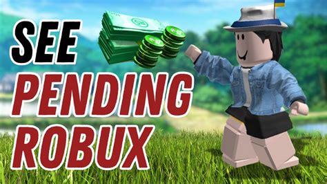 How To See Pending Robux In Roblox ROBLOX Tutorial YouTube