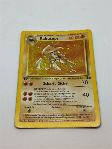 Kabutops 1 Edition Holo Pokemon Karte Fossil Kaufen Auf Ricardo