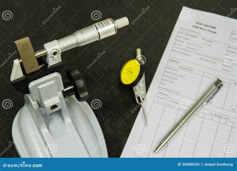 Calibration Micrometer Stock Photo - Image: 36088550