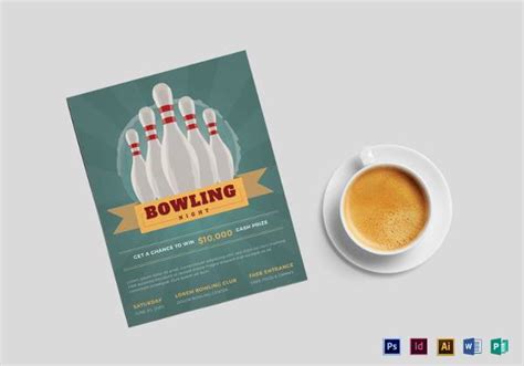 Free 19 Bowling Flyer Templates In Eps Psd Publisher Indesign