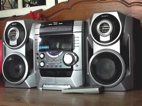 Aiwa shelf stereo system w 3 disc cd player am fm stereo speakers aux nsx v72 – Artofit