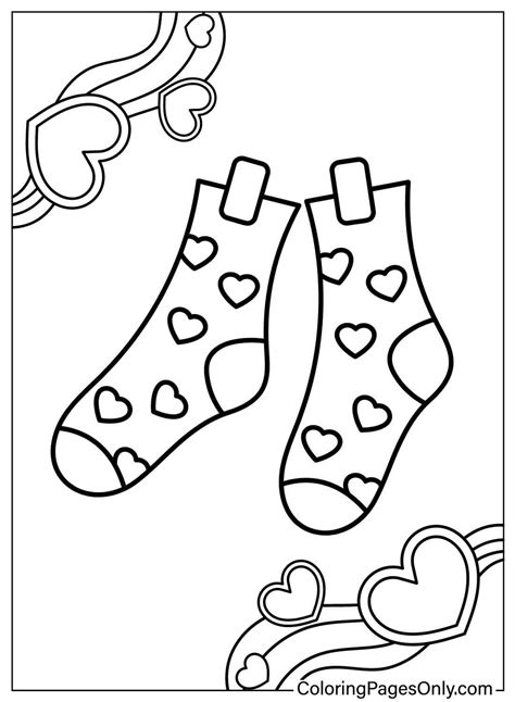 Dibujos Para Colorear De Calcetines Coloringpagesonly