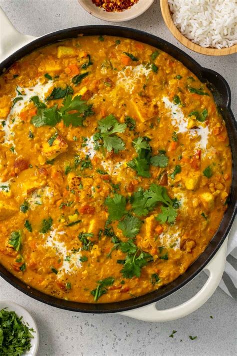 Red Lentil Tofu Curry Stephanie Kay Nutrition