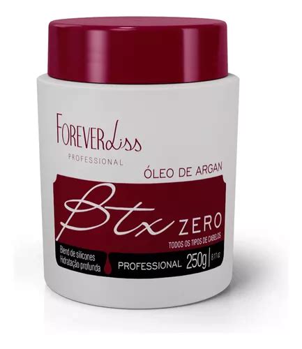 Máscara Hidratante Btx Botox Zero Forever Liss Óleo De Argan 250g