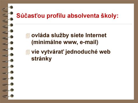 Vyu Itie Pracovn Ch Listov Pre V U Bu Slu Ieb Internetu A Tvorby