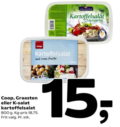 Coop Kartoffelsalat Fakta Alle Tilbudsavis