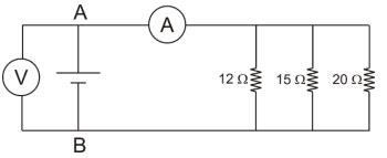 No circuito esquematizado na figura o amperímetro A ideal