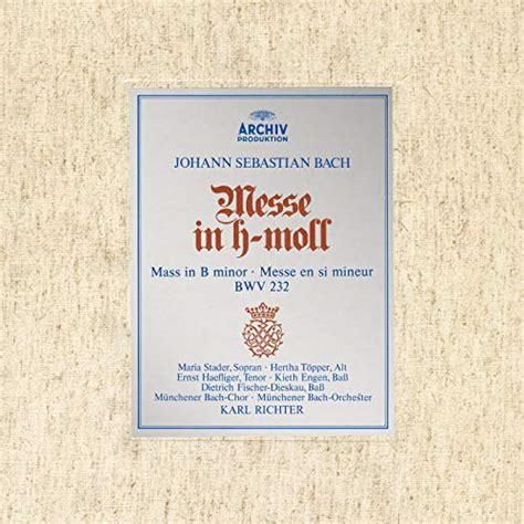 Amazon Bach Mass in B Minor BWV 232 Münchener Bach Orchester