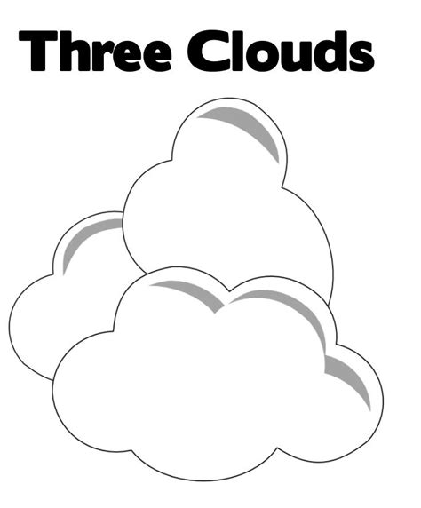 Free Printable Cloud Coloring Pages For Kids