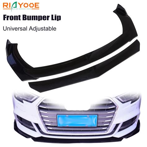 Carro Dianteiro Bumper Lip Body Kit Spoiler Divisor Difusor Ajust Vel