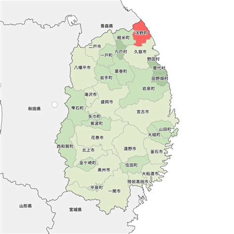 岩手県九戸郡洋野町の地図 Map It マップ・イット