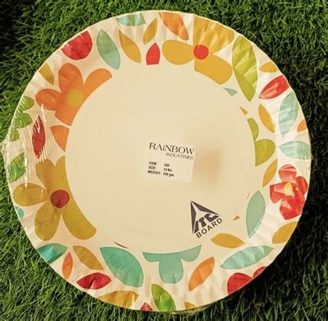 Gsm Disposable Printed Paper Plate At Rs Piece Site P S Uluoni