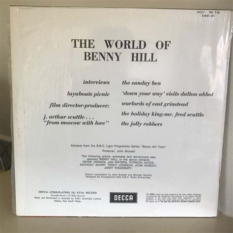 12 Vinyl The World Of Benny Hill 1561345